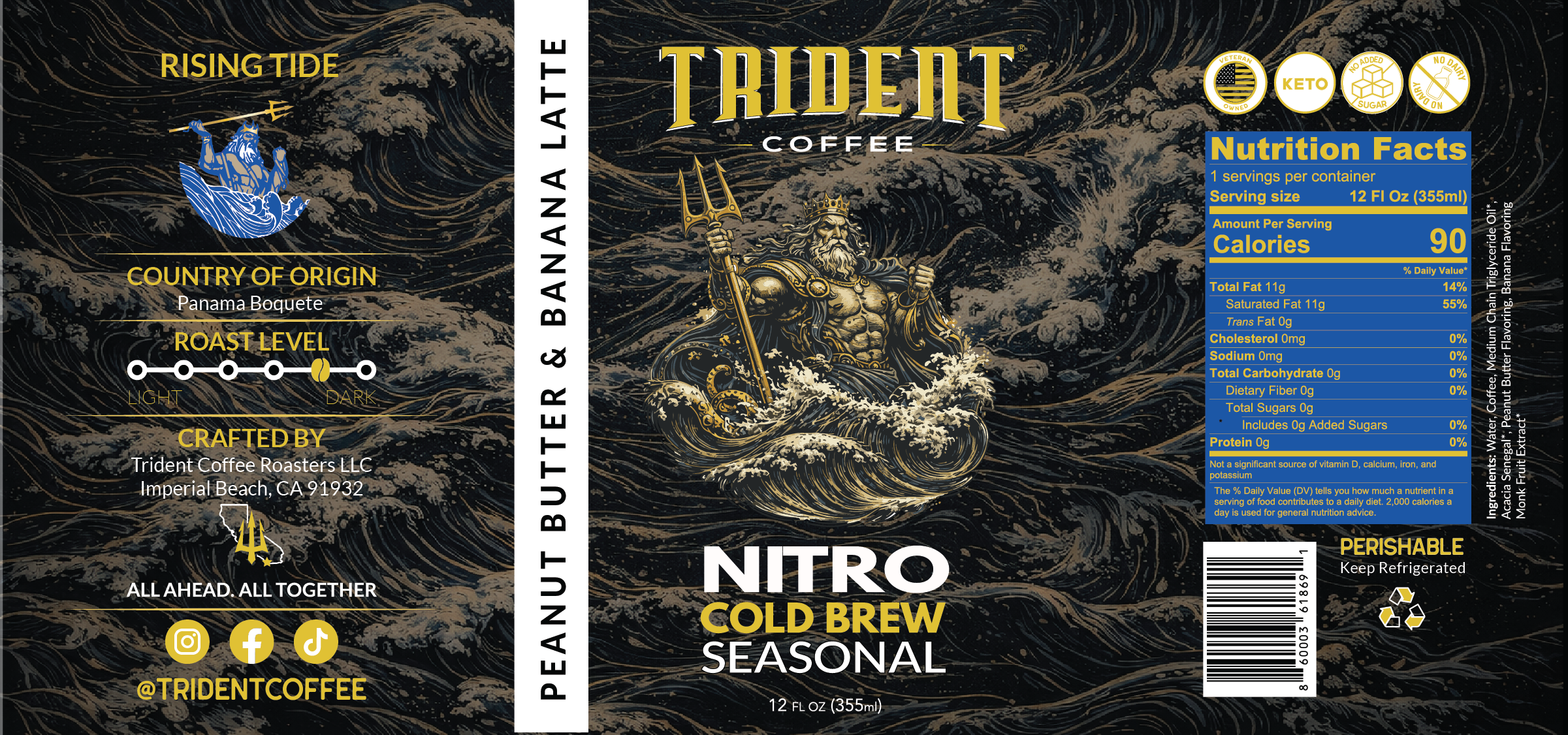 Rising Tide (Peanut Butter & Banana Keto Latte)