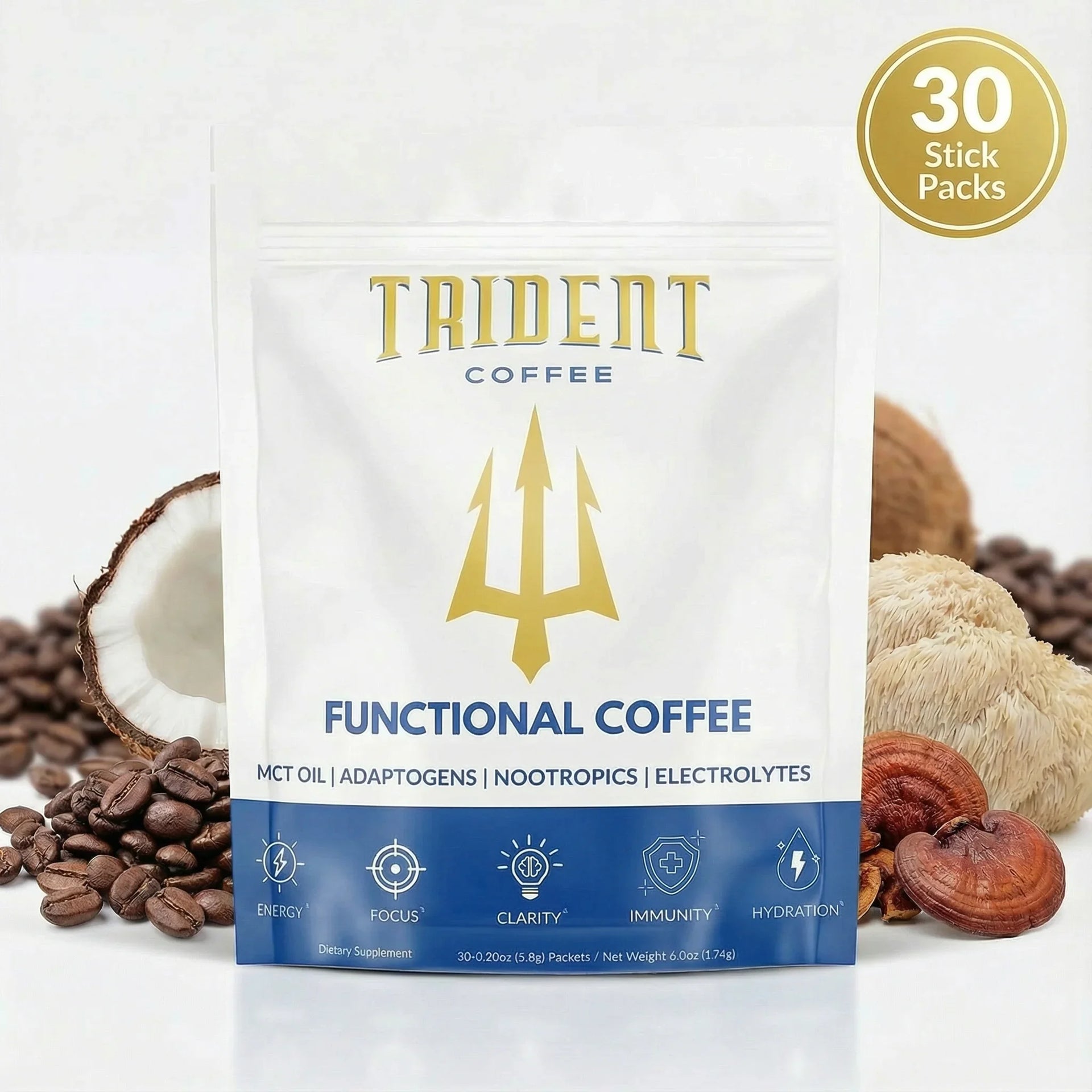 Functional Coffee (30 Stick Packs) – Trident Coffee